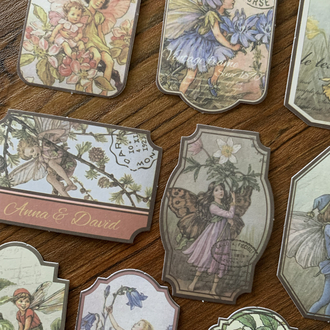 Flower Fairy Tag Stickers