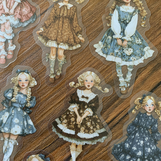 Lovely Dolls Pet Stickers