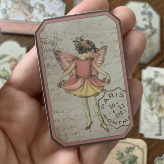 Flower Fairy Tag Stickers