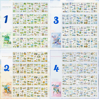Four Seasons Pet&Washi Sticker Kitapçıkları