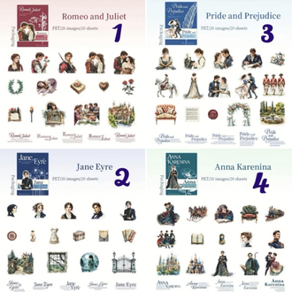 Edebiyat Koleksiyonu Pet Sticker Packs