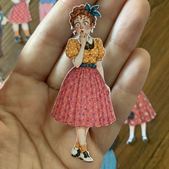 Vintage Dolls Die Cut Seti