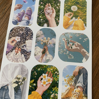 Floral Moments Sayfa Sticker
