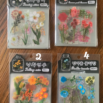 Flowers And Jars Pet Sticker Sheets
