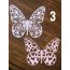 Büyük Kelebek Die Cut Kağıt Seti /Pinky