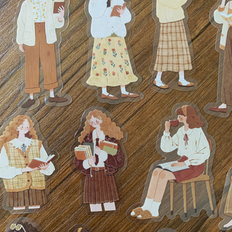 Girl Reaching For The Sun Pet Stickers