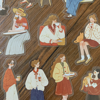 Red Storytellers Pet Stickers