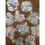 Flowers in full Bloom Pet Stickers/Blue
