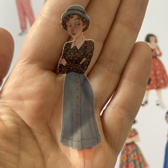 Vintage Dolls Pet Sticker Seti
