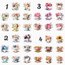 Floral Teacups Pet Sticker Seti