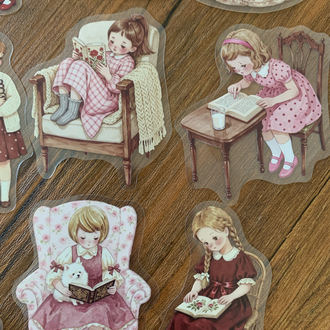 Red Reading Days Pet Stickers