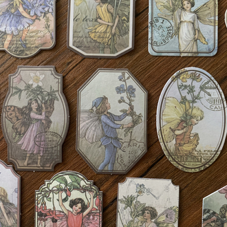 Flower Fairy Tag Stickers