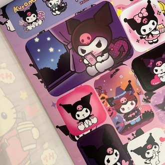 Hello Kitty & Kuromi Sticker Defteri (2)