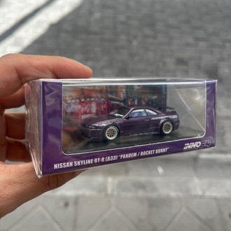 Inno64 Nissan Skyline GT-R (R33) Pandem/Rocket Bunny Pleksi Kutu