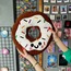 Kahverengi Donut Peluş Yastık
