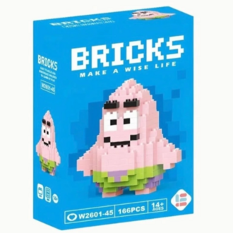 Mini Blok Oyuncak Figür – Patrick Modeli | Mikro Lego Seti 166 Parça