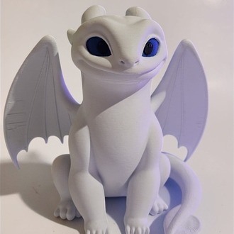 Light Fury Figür 23 cm – Büyük Boy Dekoratif Koleksiyon