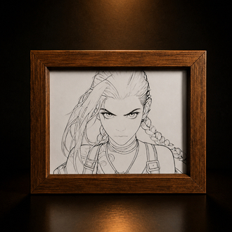 Arcane jinx ışıklı tablo