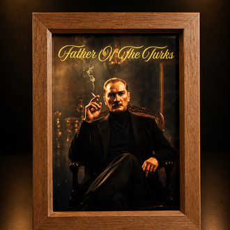 Atatürk ışıklı tablo(Father of the Turks)