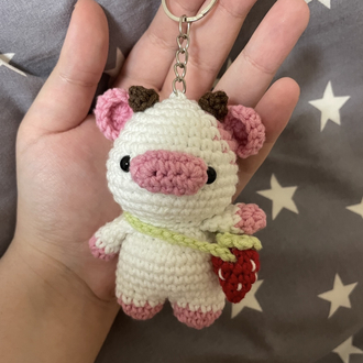 İnek anahtarlık charm