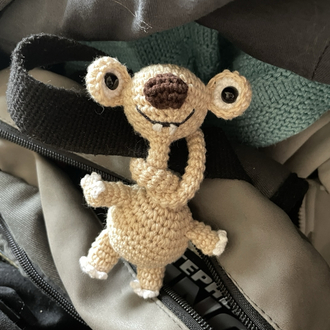 Amigurumi Sid çanta charmı