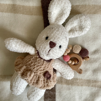 Amigurumi pofuduk uyku arkadaşı tavşan
