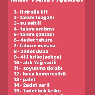 oto tamirci seti (mini)
