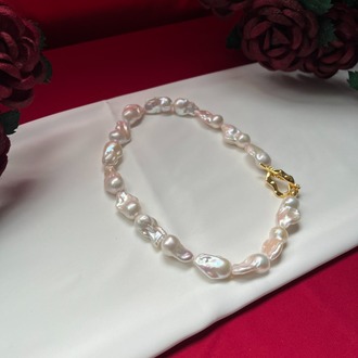 3A+ Fireball Baroque Necklace