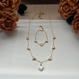 The Symphony Of Enamelled Hearts Necklace
