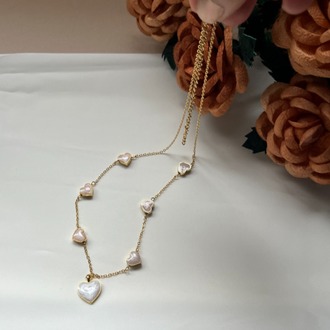 The Symphony Of Enamelled Hearts Necklace