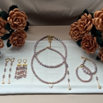 5A++ Lavender Pearl Bracelet