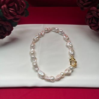 3A+ Fireball Baroque Necklace