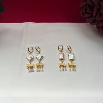 Three Falling Kisses Earrings