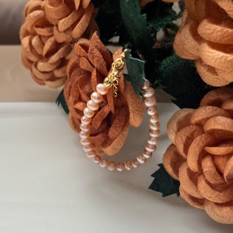 5A++ Peach Pearl Bracelet