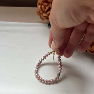 5A++ Lavender Pearl Bracelet