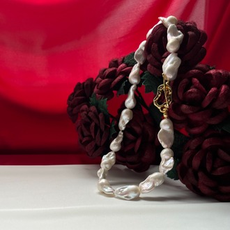 3A+ Fireball Baroque Necklace