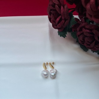 3A+ Fireball Baroque Earrings