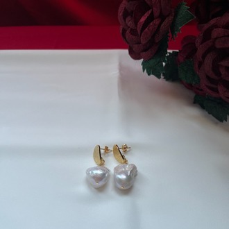 3A+ Fireball Baroque Earrings
