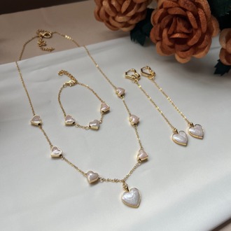 The Symphony Of Enamelled Hearts Earrings