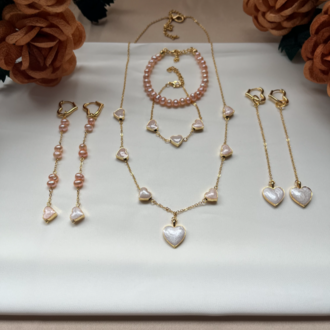 The Symphony Of Enamelled Hearts Necklace