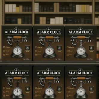 ANTİKA GÖRÜNÜMLÜ NOSTALJİ ALARM SAAT