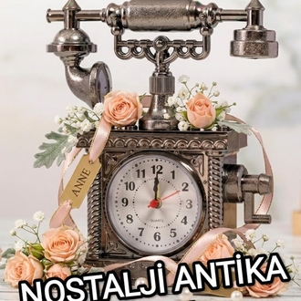 NOSTALJİ ANTİKA GÖRÜNÜMLÜ SAAT 