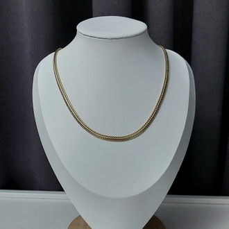 14k Gold Rengi Yassı Zincir Xuping Kolye (50 cm)