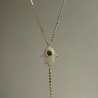 Gold Fatma Ana Eli Kolye