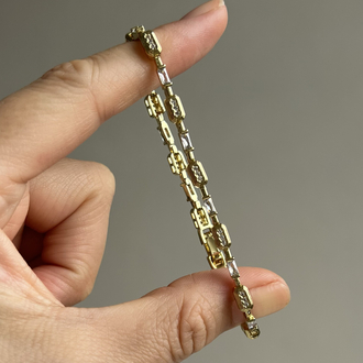 Gold Taşlı Model Bileklik