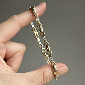 Gold Taşlı Bileklik