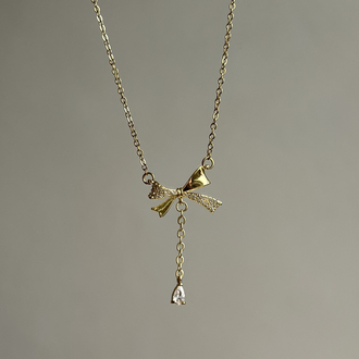 Gold Kurdele Model Kolye