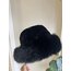 Yargıcı model peluş bucket şapka- Siyah