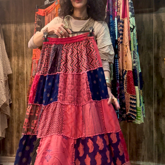 Otantik patchwork etek