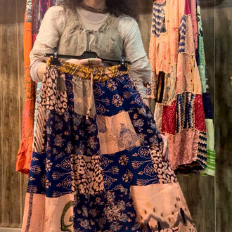 Otantik patchwork etek